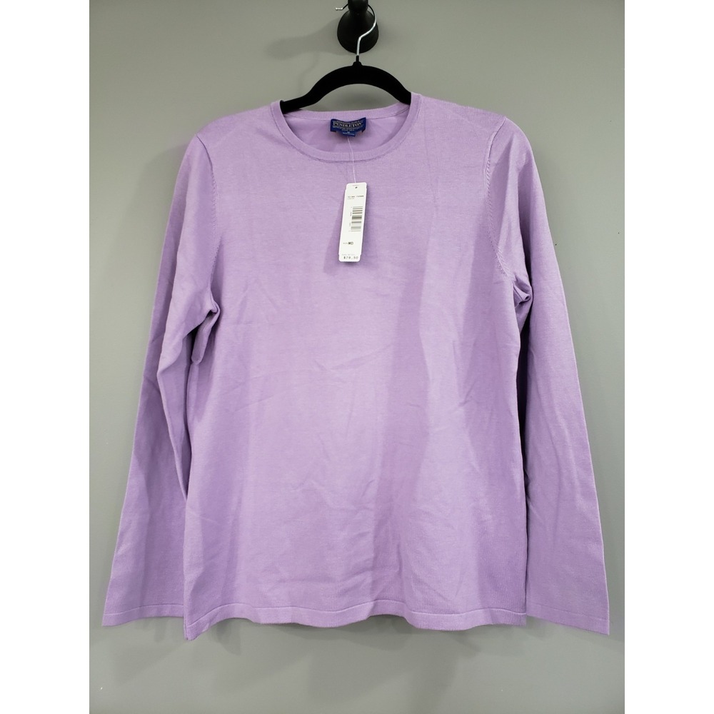 NEW PENDLETON $79 SILK BLEND LONG SLEEVE PURPLE LONG SLEEVE SHIRT